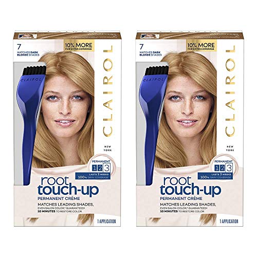 Clairol Root Touch-Up Permanent Hair Dye, 7 Dark Blonde Hair Color, 2 Count Beauty & Personal Care Clairol