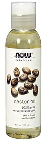 NOW Foods Castor Oil 4 fl oz Oil (Pack of 2) Beauty & Personal Care NOW Foods