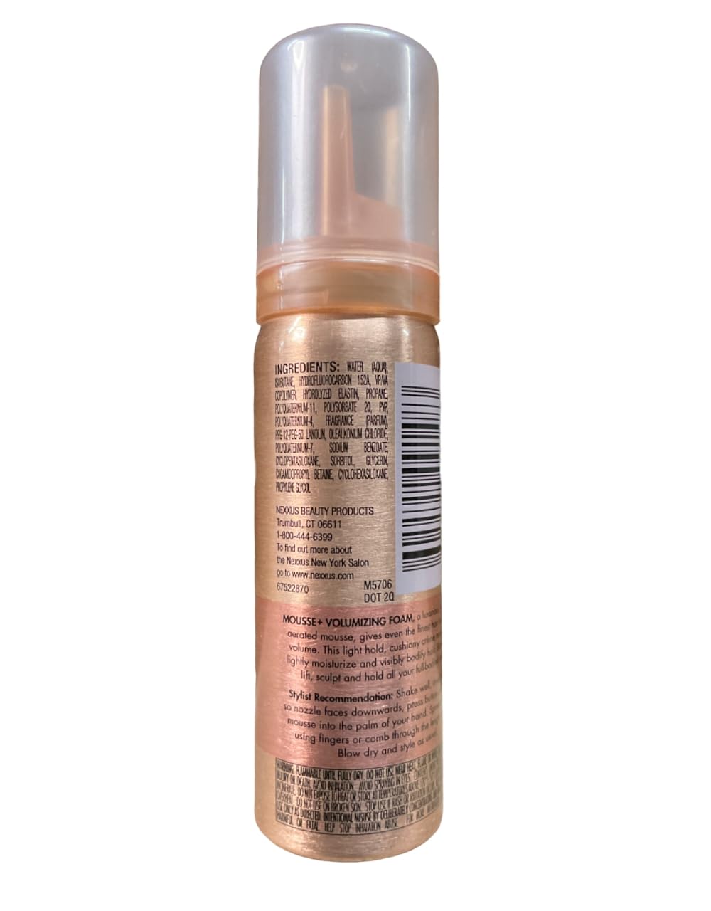 Nexxus Mousse Plus Volumizing Mousse Professional 2 Oz Beauty & Personal Care Nexxus