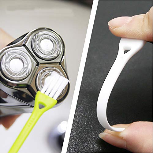 LEZHISNUG Electric Shaver Cleaning Brushes Razor Cleaner Set Nylon Bristles PP Handle Compatible with Electric Shaver, Trimmer - Set of 9, Man’s Small Beauty and Personal Care LEZHISNUG