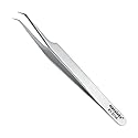 Metaleks Volume Eyelash Extension Tweezers Soft In Use Light In Weight Matt Finish Stainless Steel 45° Angular Tip for 2D - 5D - Sterilizable Beauty & Personal Care metaleks