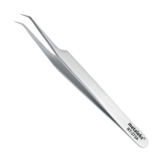 Metaleks Volume Eyelash Extension Tweezers Soft In Use Light In Weight Matt Finish Stainless Steel 45° Angular Tip for 2D - 5D - Sterilizable Beauty & Personal Care metaleks