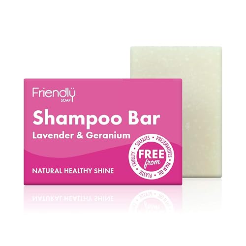 FRIENDLY SOAP Lavender Geranium Natural Shampoo Bar, 95 GR Beauty & Personal Care Friendly Soap
