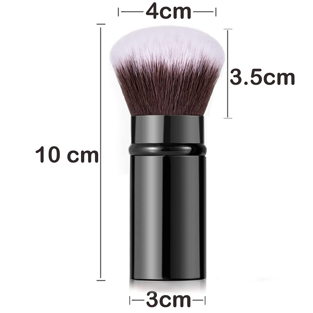 RN BEAUTY Retractable Kabuki Brushes Foundation Powder Blush Brush Extensible Makeup Brush Face Blender Brush Professional Mineral Blending Brush Beauty & Personal Care RN BEAUTY