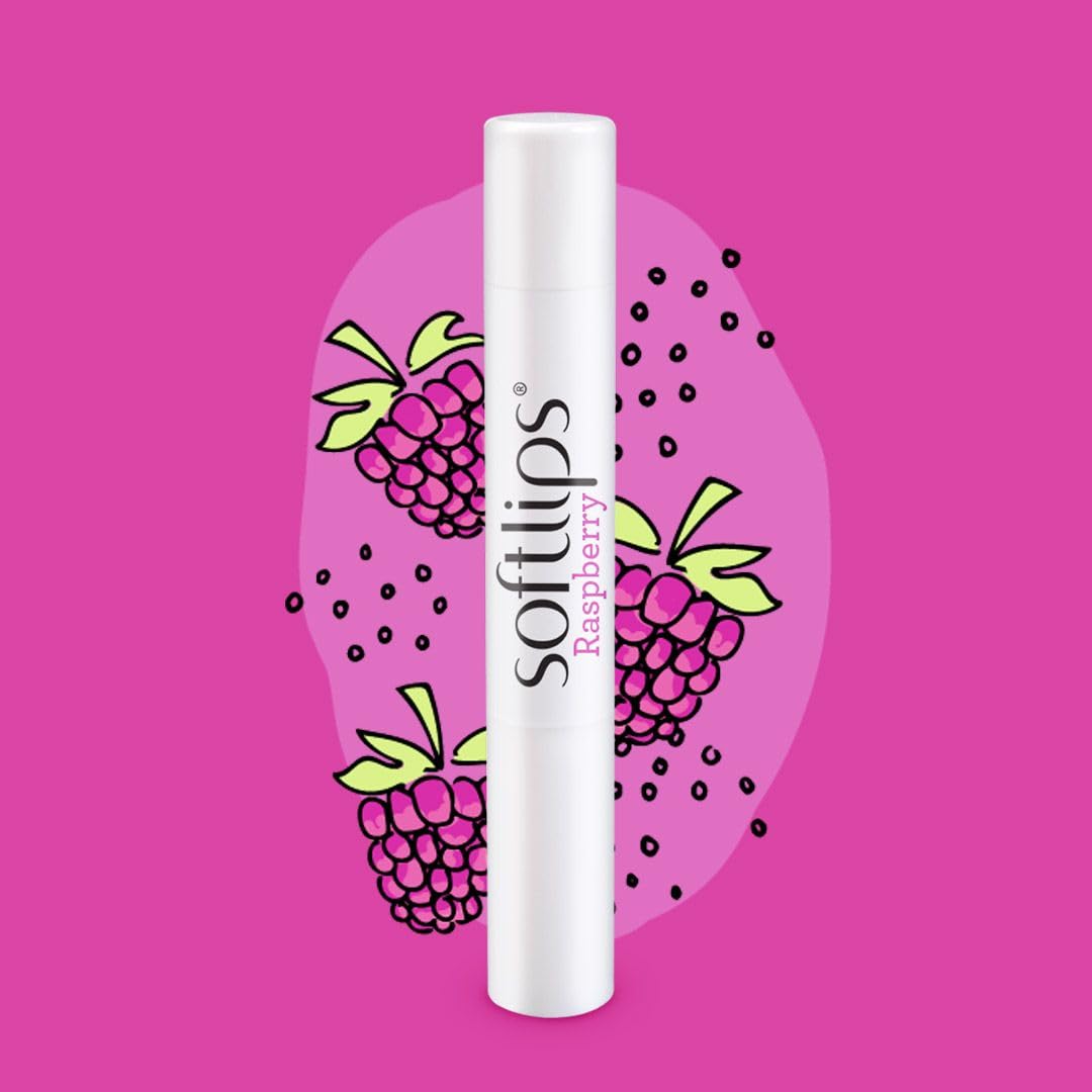 SoftLips Lip Balm With SPF 20 Raspberry, 4-Pack Beauty and Personal Care SoftLips