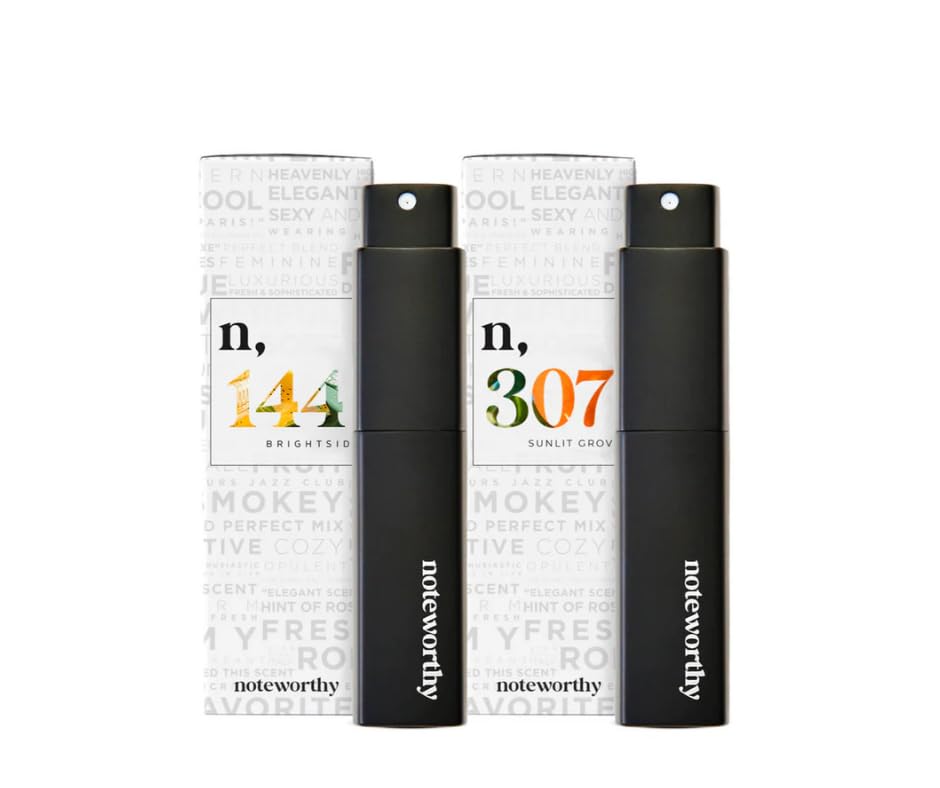 Noteworthy Travel Spray Bundle - Fragrance Set for Men & Women, Long-Lasting Perfume, TSA-Approved, Perfect for Gift Giving (Golden Glow Duo) Beauty & Personal Care Noteworthy