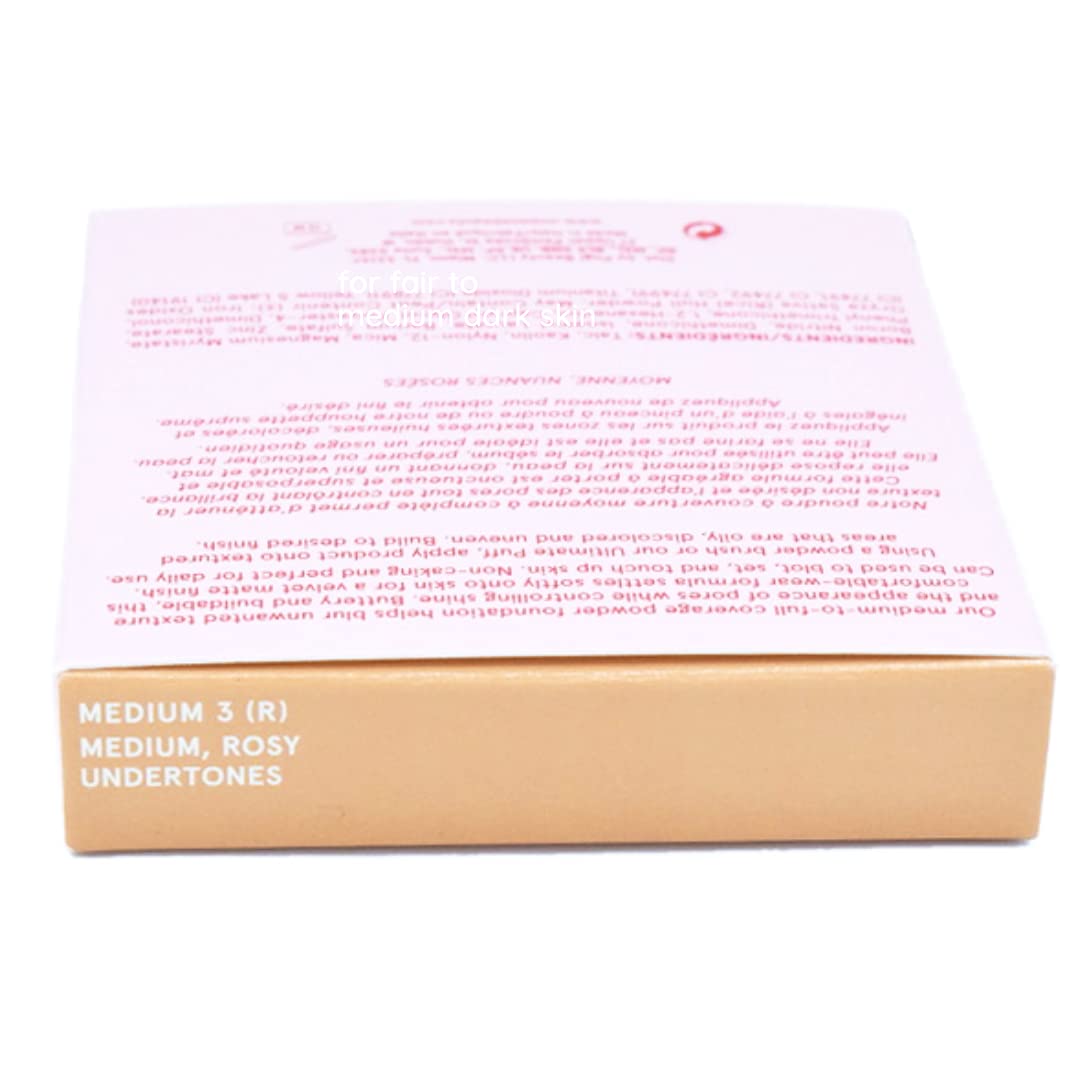 One size One Size Patrick Starrr Turn Up The Base Powder Foundation - Medium 3 (R) - Medium, Rosy Undertones - Face Pressed Powder Makeup Foundation Beauty & Personal Care One size