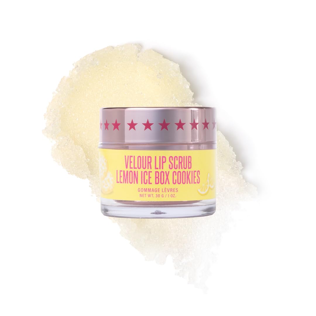Jeffree Star Cosmetics Velour Lip Scrub, Exfoliating Sugar Lip Treatment, Cruelty-Free & Vegan, 30 G / 1 oz. (Lemon Ice Box Cookies) Beauty & Personal Care Jeffree Star