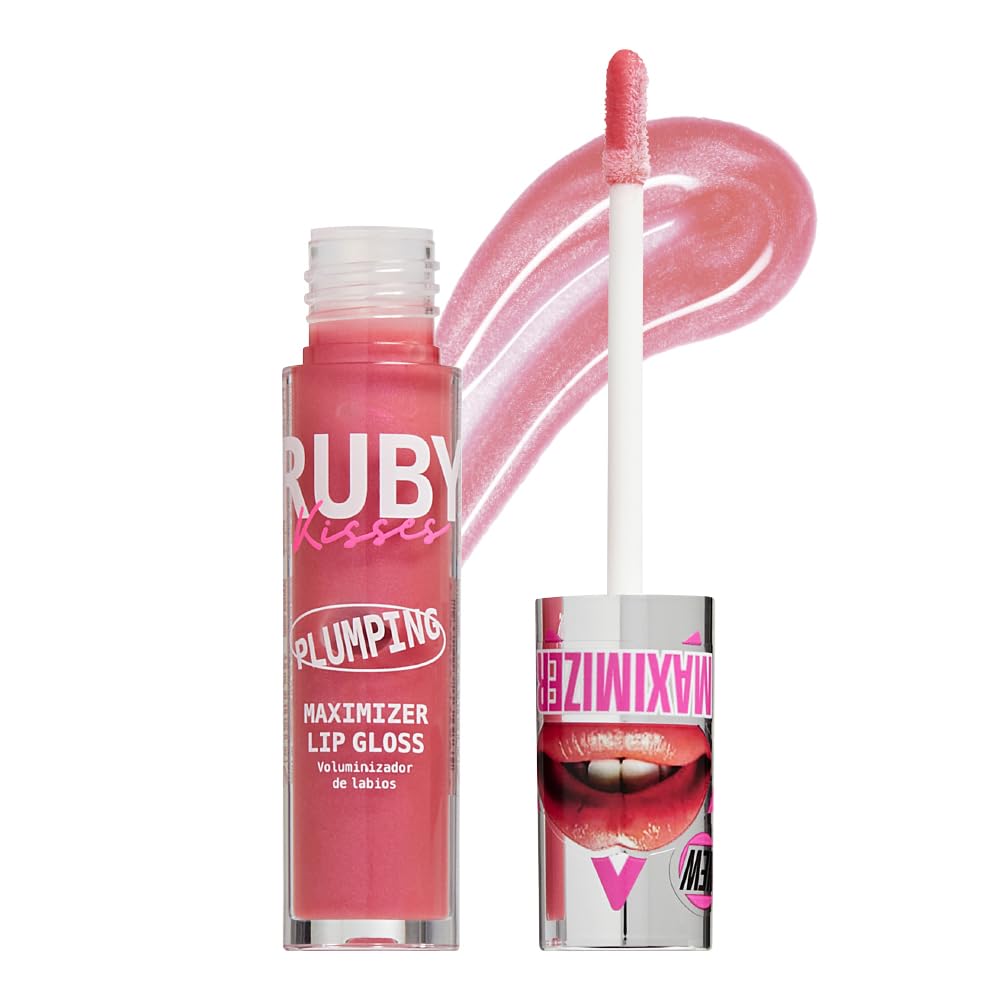 Ruby Kisses Hyaluronic Lip Gloss, High-Shine Volumizing Plumping Hydrating Beauty & Personal Care Ruby Kisses