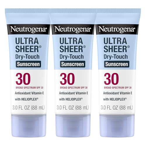 Neutrogena Ultra Sheer Dry-Touch Sunscreen SPF 30 for Face & Body, Lightweight Non Greasy, Broad Spectrum UVA/UVB, No White Cast, Water Resistant (80 Beauty & Personal Care Neutrogena