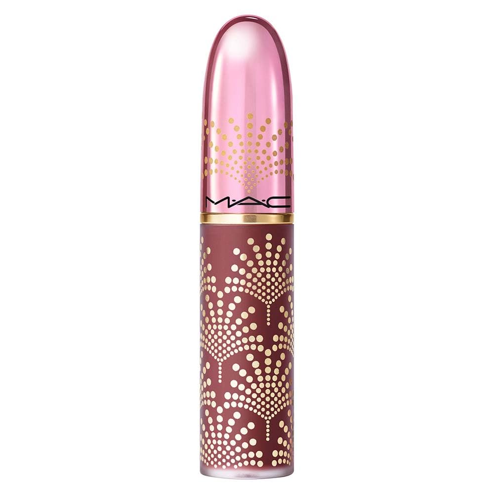 MAC Limited Edition Bubbles & Bows Collection Powder Kiss Liquid Lipcolour - Cheers Dears (Red Wine) - 0.17 fl oz / 5 mL Beauty & Personal Care MAC