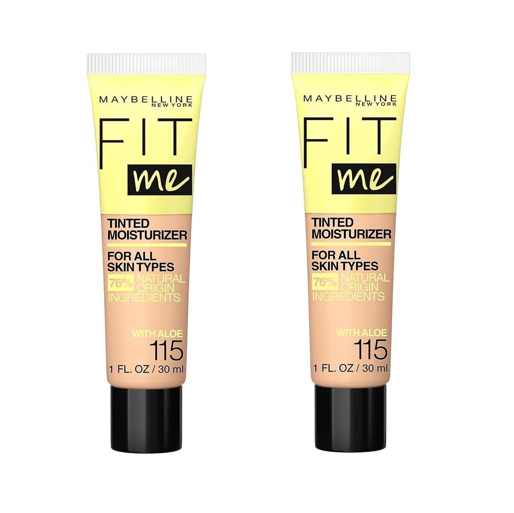 Maybelline New York Pack of 2 Fit Me Tinted Moisturizer, 115 Beauty & Personal Care MAYBELLINE