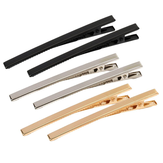 Pack of 18 Matte Metal Alligator Barrettes - 3.15" Long and Skinny Hair Styling Clips for Women and Girls (Black /Silver/ Gold) Beauty & Personal Care SOTOLAN
