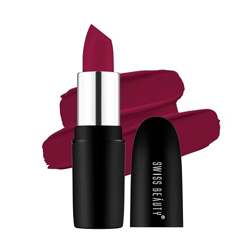 Swiss Beauty Pure Matte Lipstick - 207 Raspberry Beauty & Personal Care SWISS BEAUTY