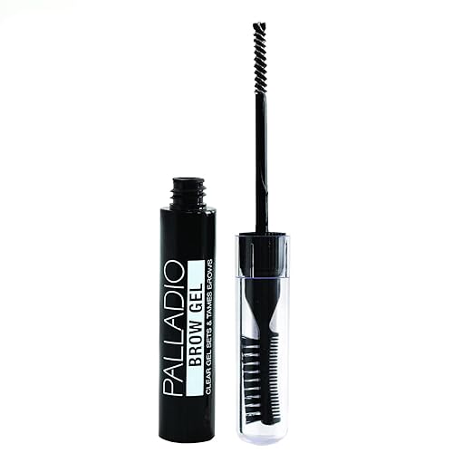 Palladio Brow Styler Clear Brow Gel, Innovative Formula, Holds and Grooms Brows, Brow Setter, Natural Look, Lightweight, Multi-Purpose Conditioning Beauty & Personal Care Palladio
