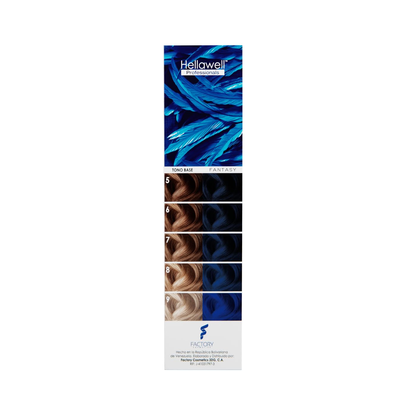 Hellawell Professional Hair Dye. Coverage Color Fantasy - Semi-permanent oxidation coloring cream. Deep Blue 2.11oz Beauty & Personal Care HELLAWELL PROFESSIONALS
