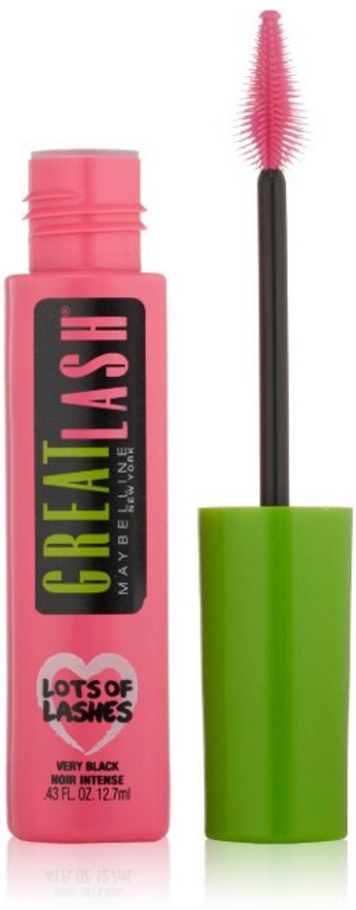 Myb Masc Grt Lsh Lots Vry Size .43 O Maybelline Great Lash Mascara Lots Of Lashes Washable Very Black Beauty & Personal Care MAYBELLINE