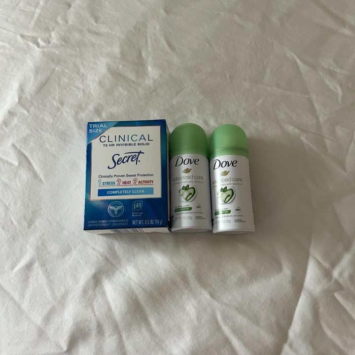 Dove Advanced Care Cool Essentials Antiperspirant & Deodorant Dry Spray Travel Size 1 oz - Mini, 72 Hour Protection, Pro-Ceramide Technology, Cool Beauty and Personal Care Dove
