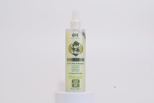 On Natural Curl-N-Wavy 4-in-1 Hair Enhancer For All Hair Texture [Avacado] 10 OZ Beauty & Personal Care On Natural