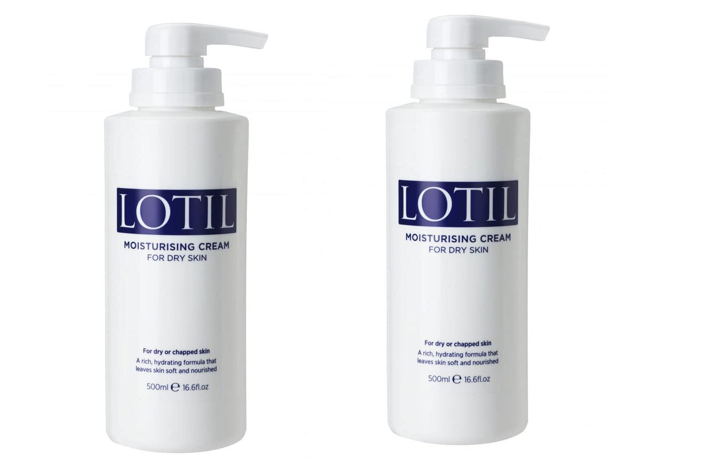 Lotil Cream Pump Dispenser 500ml2 PACK DEAL by Lotil Beauty & Personal Care Lotil