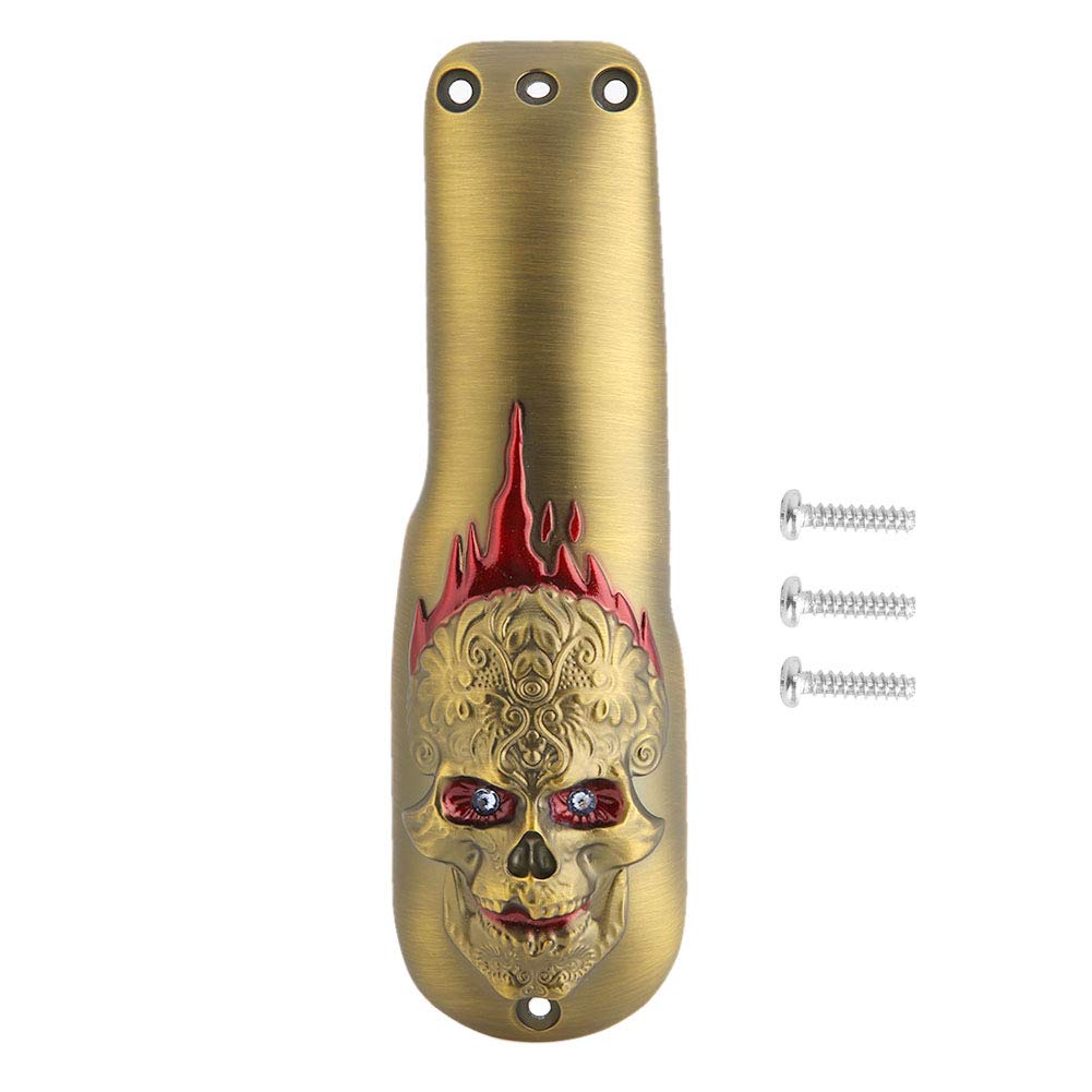 Professional Hair Clipper Front Cover, Electric Hair Cutter Trimmer Sheel Protective Casing for (Skull Gold) Beauty and Personal Care FILFEEL
