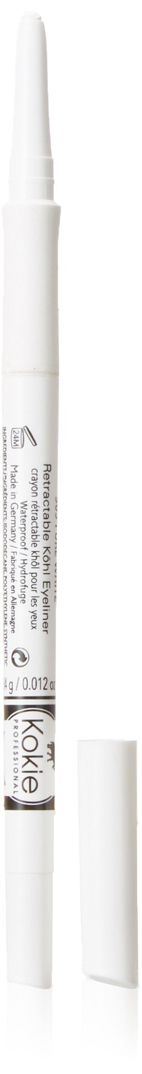 Kokie Cosmetics Retractable Kohl Eyeliner, Pure White, 0.012 Ounce Beauty & Personal Care Kokie