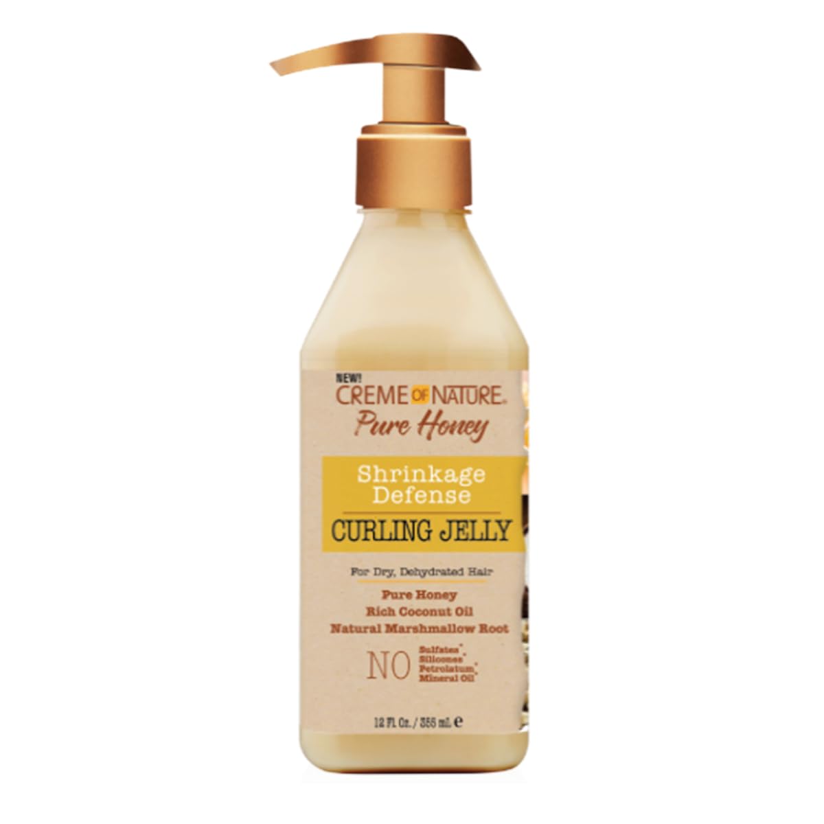 Creme of Nature Curling Jelly, Pure Honey, Coconut Oil and Shea Butter Formula, Shrinkage Defense, 11.5 Oz Beauty & Personal Care Creme of Nature