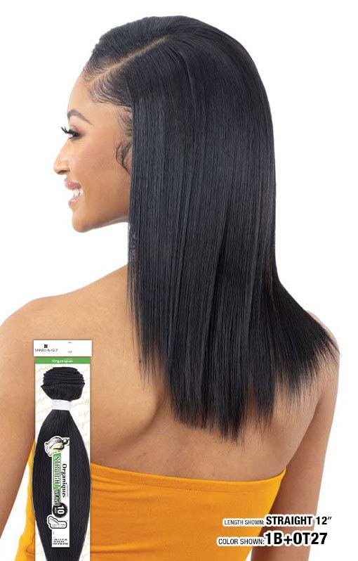 Shake N Go Freetress New Concept Floor Bundle Hair ORGANIQUE STRAIGHT 10'' (1 JET BLACK)