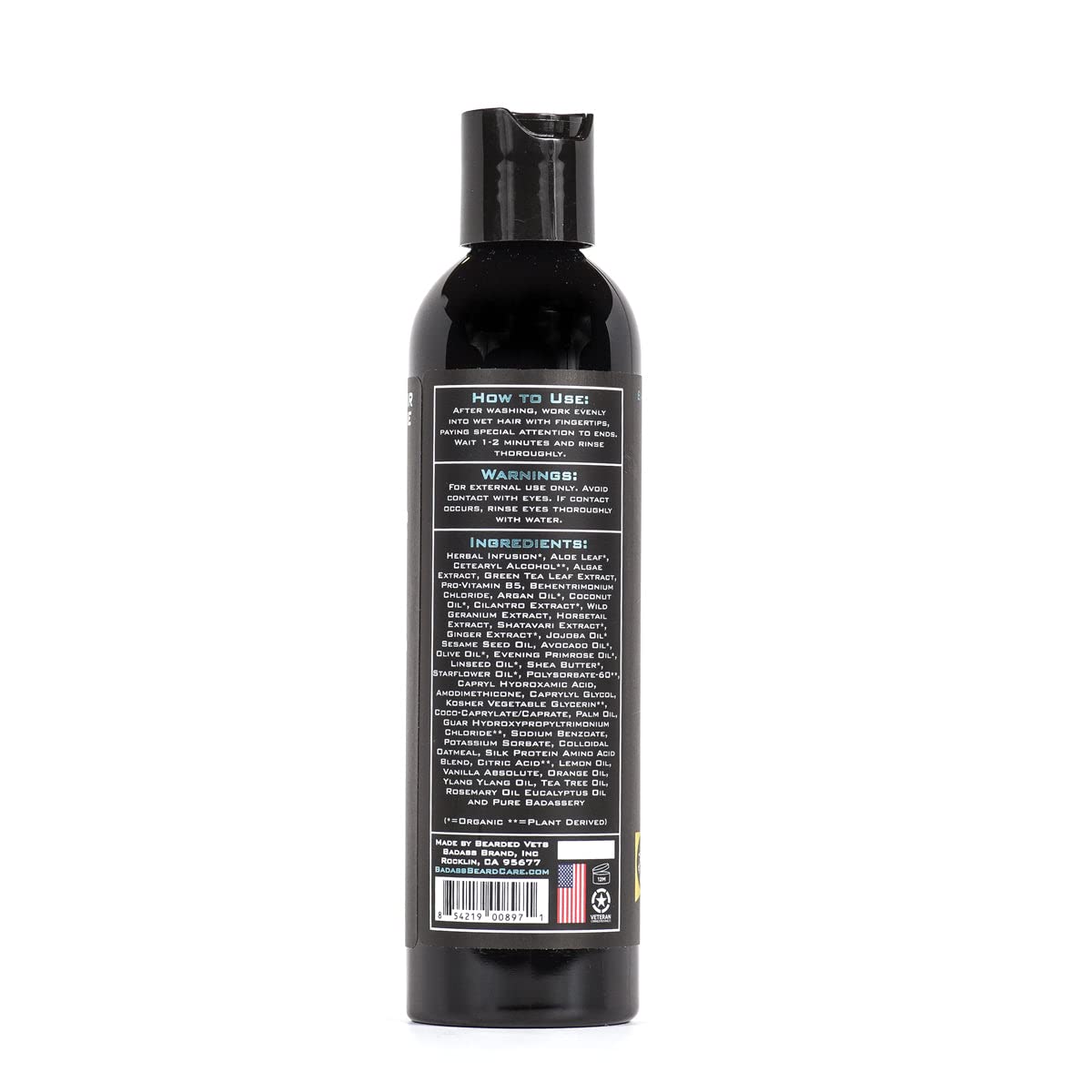 Badass Beard Care Beard Conditioner For Men - THE LADIES MAN, 8oz - Made of Natural Ingredients for A Healthy, Soft, & Itch Free Beard and Mustache Beauty & Personal Care Badass Beard Care