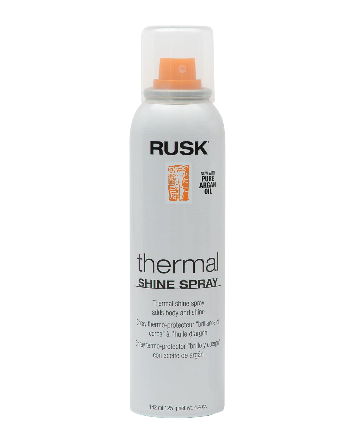 RUSK Thermal Shine Spray, Pure Argan Oil, Eliminates Frizz and Maintains Shine, Sleek and Smooth Hair, 4.4 oz Beauty & Personal Care RUSK