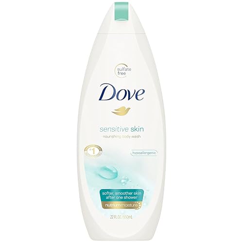 Dove Body Wash Sensitive Skin Unscented 22 Ounce (650ml) (2 Pack) Beauty & Personal Care Dove