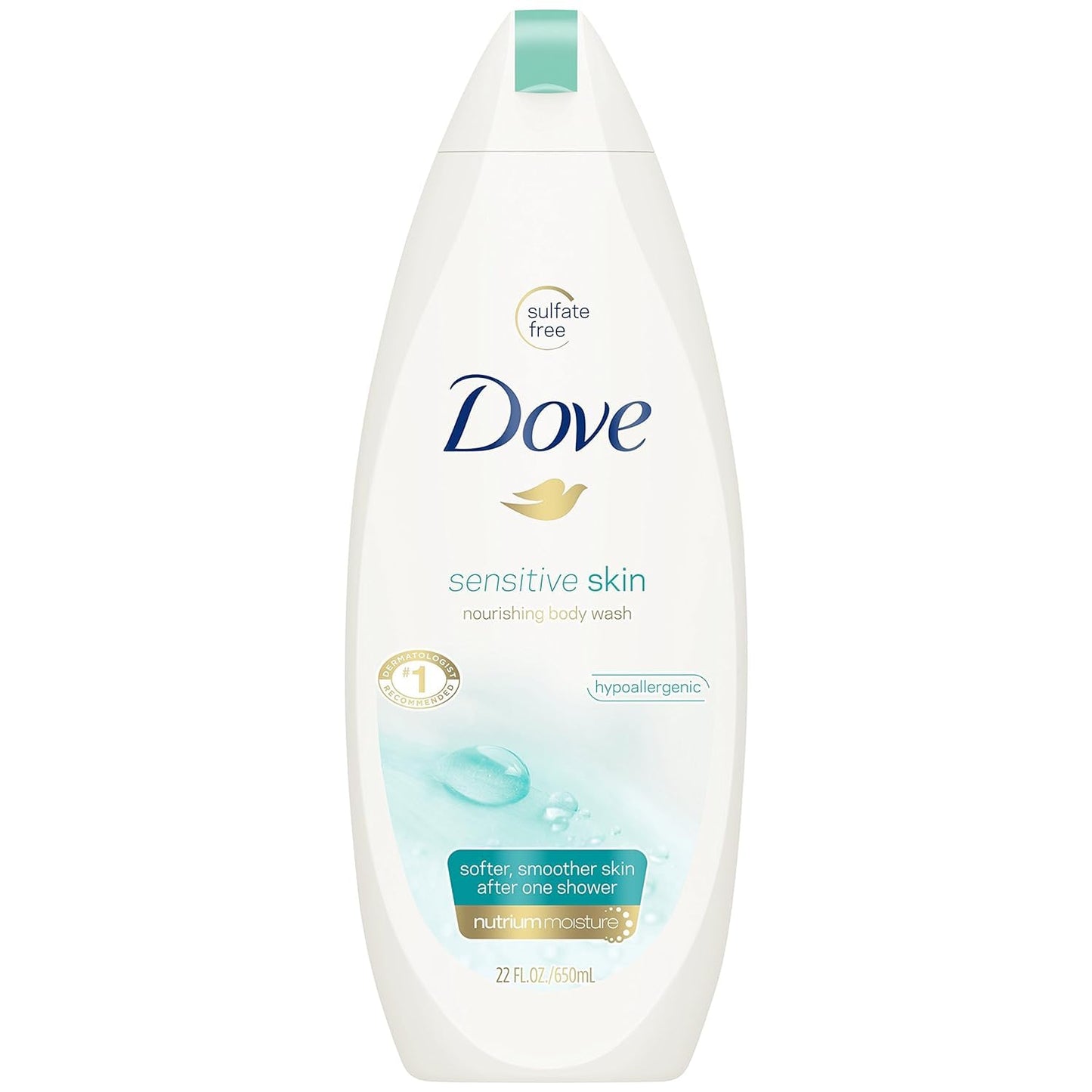 Dove Body Wash Sensitive Skin Unscented 22 Ounce (650ml) (2 Pack) Beauty & Personal Care Dove