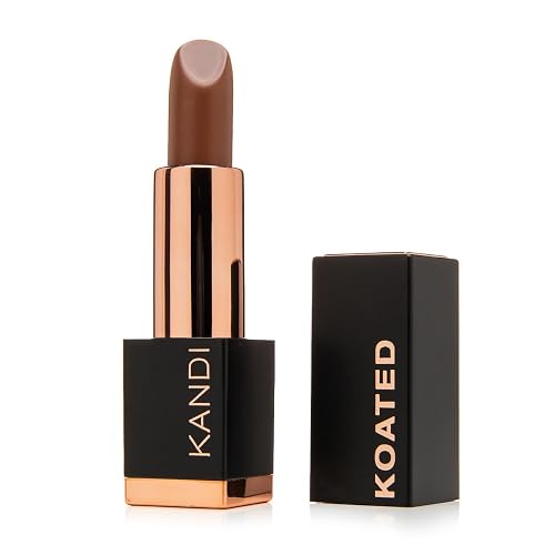Kandi Koated Suede Matte Lipstick - Rich Cocoa Warm Mid-Tone Brown - Highly Pigmented Long-Lasting Matte Lipstick for Women - Creamy Smooth Finish - Beauty & Personal Care Kandi
