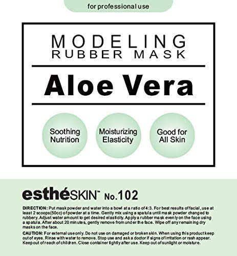 estheSKIN No.102 Aloe Vera Peel Off Type Modeling Rubber Mask Powder for Facial Skin Care Treatment, 35oz Beauty & Personal Care estheSKIN