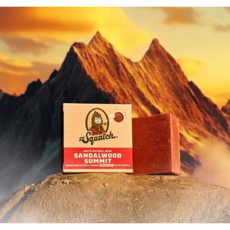 Dr. Squatch Sandalwood Summit Scent Bar Soap 5 oz Beauty & Personal Care Dr. Squatch