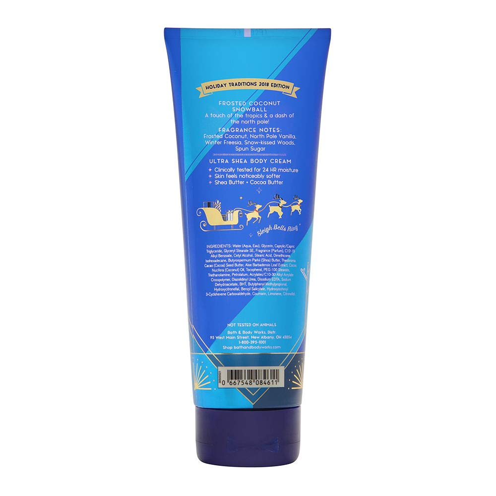 Bath & Body Works Frosted Coconut Snowball Ultra Shea Body Cream, 8 Ounce Beauty & Personal Care Bath & Body Works