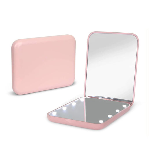 Kintion Pocket Mirror, 1X/3X Magnification LED Compact Travel Makeup Mirror with Light for Purse, 2-Sided, Portable, Folding, Handheld, Small Lighted Beauty and Personal Care Kintion Default Title