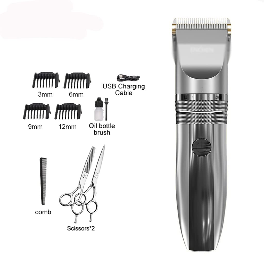 HIONJIN Men Beard Trimming Professional Hair Clippers Rechargeable Machine Hair Cutting Clippers Shaving(E) Beauty and Personal Care HIONJIN