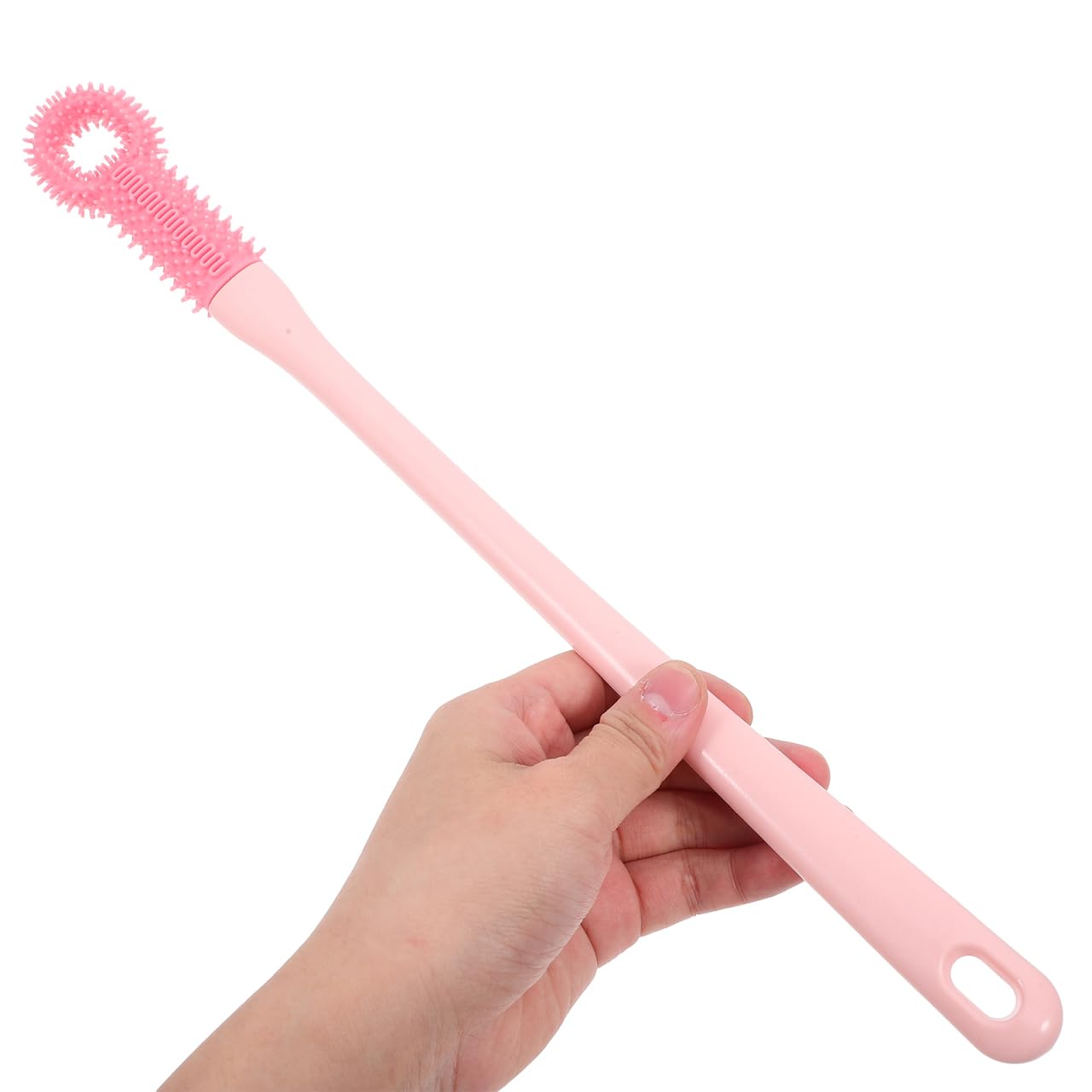 FRCOLOR Soft Foot Brush for Shower Long Handle Scrubber Toe Cleaning and Dead Skin Remover Ergonomic Grip Bath Brush for Elderly Foot Care Beauty and Personal Care FRCOLOR