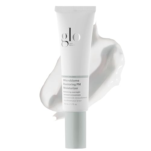 Glo Skin Beauty Microbiome Restoring PM Moisturizer - Oil Free Nighttime Gel-Cream for Acne-Prone Oily Skin, Repairs Skin’s Moisture Barrier, Reduces Beauty & Personal Care Glo Skin Beauty