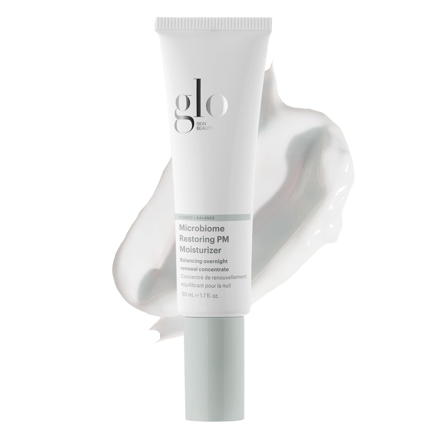 Glo Skin Beauty Microbiome Restoring PM Moisturizer - Oil Free Nighttime Gel-Cream for Acne-Prone Oily Skin, Repairs Skin’s Moisture Barrier, Reduces Beauty & Personal Care Glo Skin Beauty