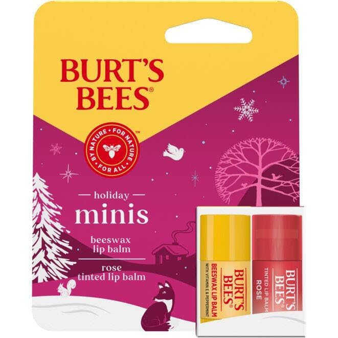 Burt's Bees Holiday Minis Lip Balm and Tinted Lip Balm Set, Rose, 2 Piece Beauty & Personal Care Burt's Bees