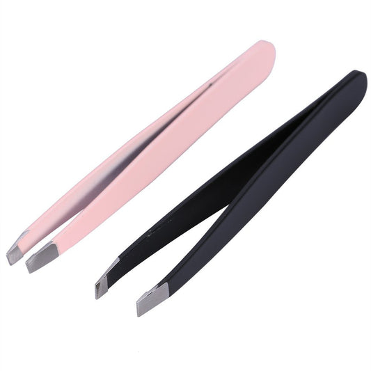 2Pcs Set Eyebrow Tweezers For Women Facial Hair Professional Hair removal Stainless Steel Tweezers for Ingrown Facial Hair, Splinter, and Daily Beauty and Personal Care Mrisata