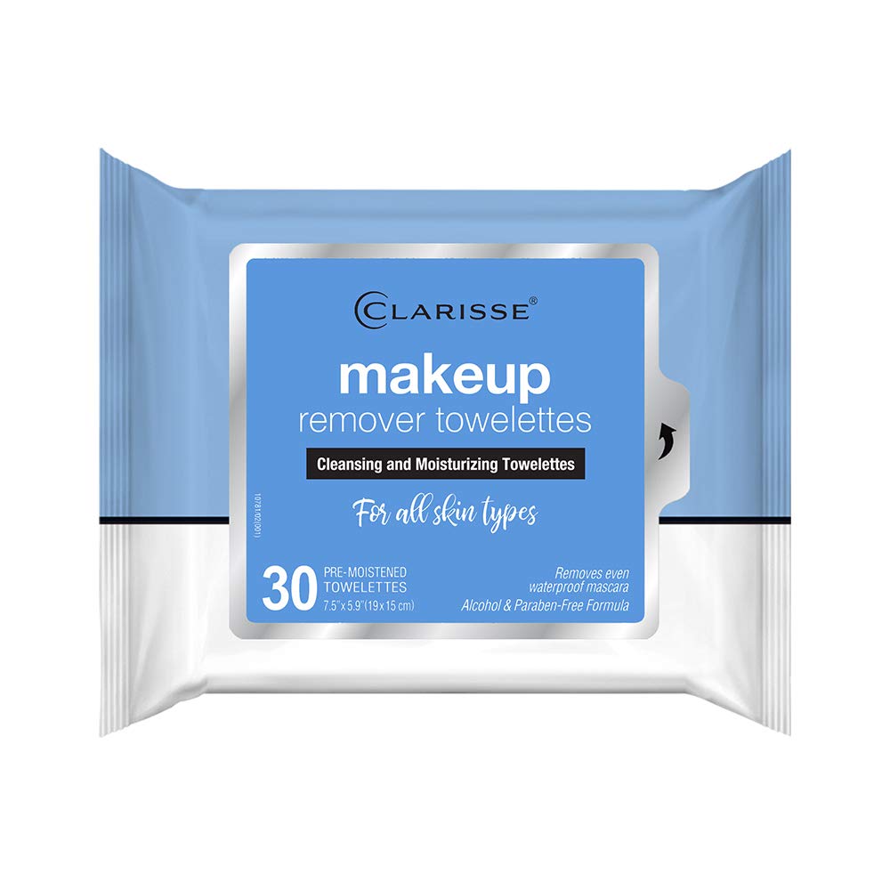 Clarisse 10781-12 Make Up Remover Cleansing and Moisturizing Towelettes, 30-Ct. - Quantity 1212 Beauty & Personal Care Clarisse