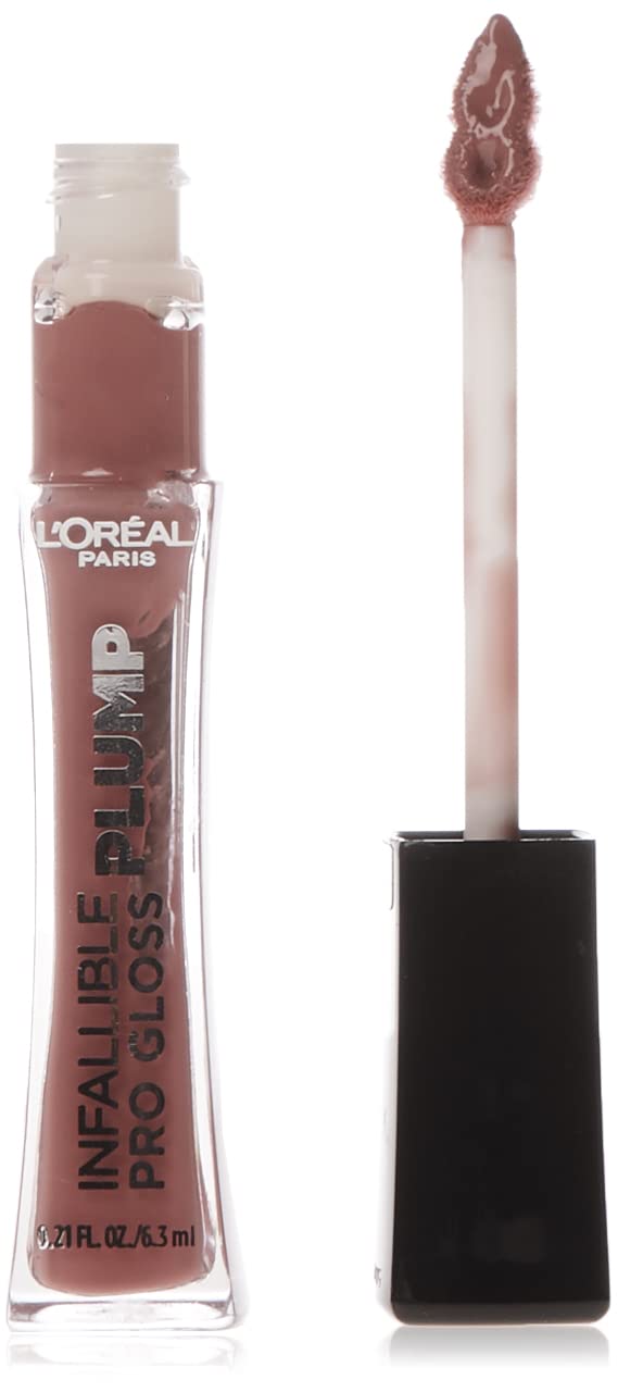 L'Oreal Paris Infallible Pro Gloss Plump Lip Gloss with Hyaluronic Acid, Long Lasting Plumping Shine, Lips Look Instantly Fuller and More Plump Beauty & Personal Care L'Oreal Paris