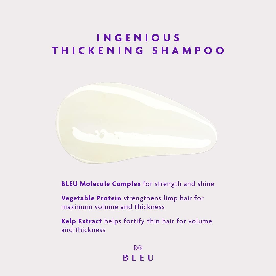 R+Co BLEU Ingenious Thickening Shampoo + Conditioner | Boosts Body, Volume, and Shine | 8.5 oz + 6.8 oz (Pack of 2) Beauty & Personal Care R+Co