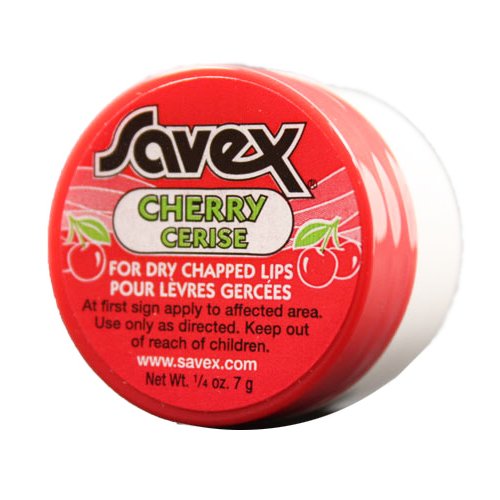 Lip Balm, Moisturizes and Soothes, Cherry - 0.25 oz (Pack of 2) Beauty and Personal Care Savex