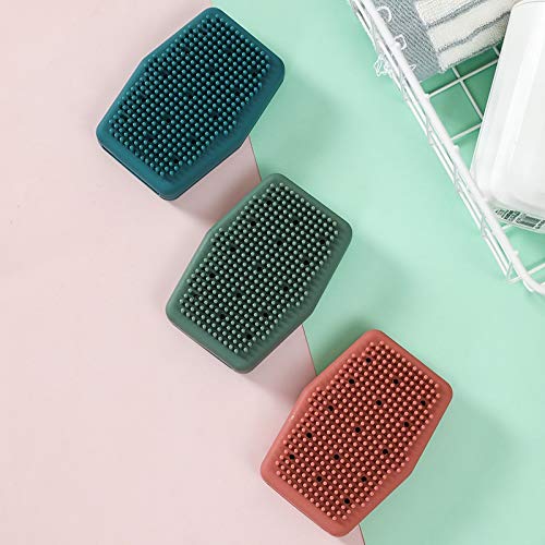 Exfoliating Towel for Body Bath Brush Bathroom Products Silicone Body Brush Bath Belt Scrub Back Brush Belt Wash Clean Bath Exfoliating Cloth Scrubber Beauty and Personal Care zxb-shop