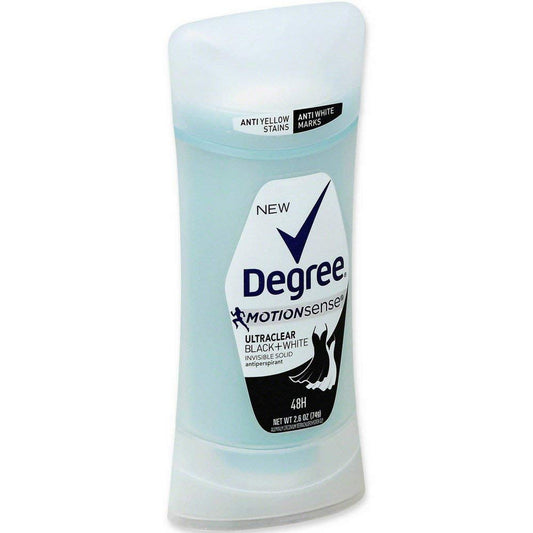 Degree MotionSense UltraClear Black+White Antiperspirant Deodorant Stick, 2.6 oz (Pack of 8) Beauty and Personal Care Degree