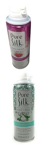 Pure Silk Cream Sensitive Skin Therapy Cream & Pure Silk Raspberry Mist (Pack of 4) Beauty & Personal Care Pure Silk